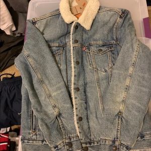 Denim Levi Sherpa jacket